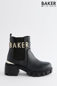 Baker by Ted Baker Girls Chunky Heel Black Boots (401779) | $93 - $96