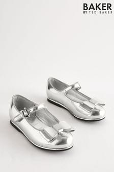 銀灰色 - Baker By Ted Baker Girls Mary Jane Bow Occasion Shoes (401963) | NT$1,680