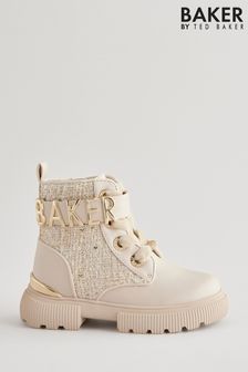 Baker by Ted Baker Bone Boucle Lace Up Boots (402000) | KRW115,300