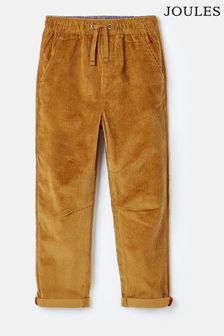 Joules Louis Brown Elasticated Waist Corduroy Trousers (402144) | $43 - $52