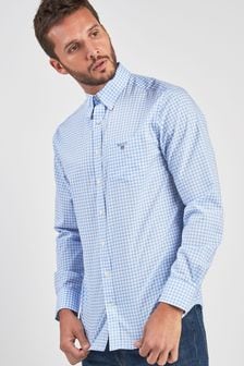 Синий - Рубашка Gant в классическую клетку (403492) | €104