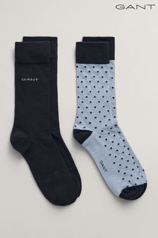 Blau - Gant Socken im 2er-Pack, Streifen/Unifarben (403564) | 25 €