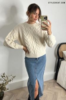 Style Cheat Juniper Cable Knit Jumper
