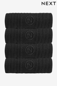 Negro - Pack de 4 - Calcetines deportivos con planta acolchad (405138) | 19 €