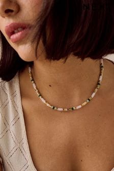 Brown Beaded Necklace (405681) | SGD 22