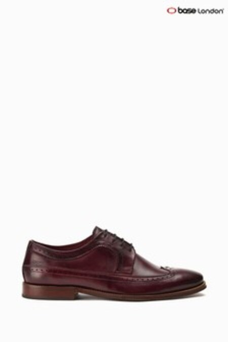 Pantofi brogue Base London Natural Havisham grena (405768) | 468 LEI