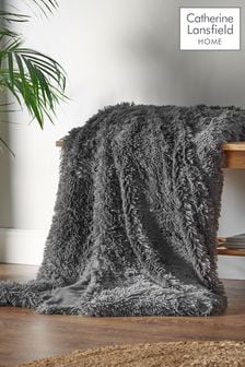 Catherine Lansfield Grey So Soft Cuddly Throw (405825) | AED150