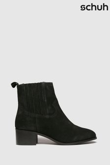Schuh Black Cheryl Suede Block Heel Boots (405986) | 67 €