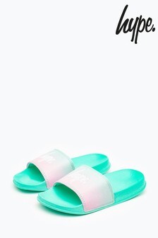 כפכפי ילדים של ‪Hype.‬ בצבע ירוק מנצנץ מדורג 