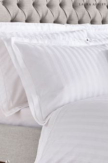 Laura Ashley Set of 2 White Shalford 400 Thread Count Pillowcases (407024) | OMR13