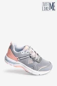 Grey/Peach V200C Active Running Trainers (407787) | $58 - $68