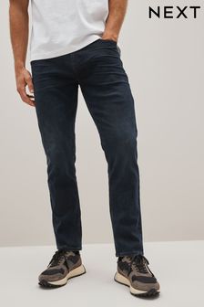 Modro-černé - Úzké - Klasické strečové džíny (408050) | 925 Kč