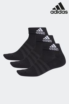 adidas Adult Black Ankle Socks 3 Pack (408091) | $24