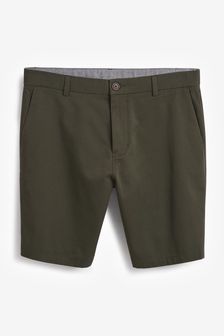 Dark Green Slim Fit Stretch Chino Shorts (408179) | €11.50