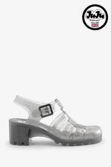 Juju Ladies Grey Babe Smoke Jelly Sandals (408587) | €13