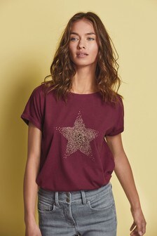 T-shirt à ourlet arrondi