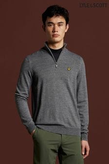 Gris - Suéter estilo pulóver con media cremallera Golf de Lyle & Scott (409180) | 127 €
