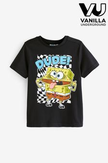 Vanilla Underground Black Boys SpongeBob SquarePants T-Shirt (409419) | SGD 22