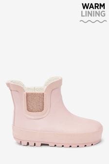 Pink Warm Lined Chelsea Boot Wellies (409651) | ₪ 51 - ₪ 59