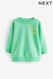 Green Oversized Printed Sweatshirt (3mths-7yrs) (409713) | 45 SAR - 57 SAR
