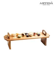 Artesa Brown Extra Large Acacia Wood Antipasti Platform Platter