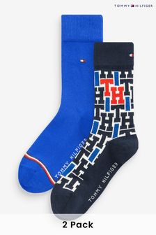 Tommy Hilfiger Blue Socks 2 Pack (409945) | AED27