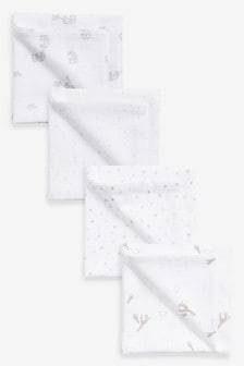 4 Pack Baby Muslin Squares
