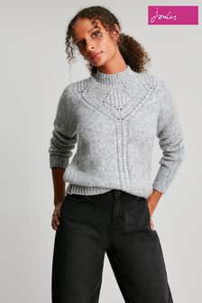 Joules Grey Isabella Chunky Pointelle Jumper (40U993) | 101 €