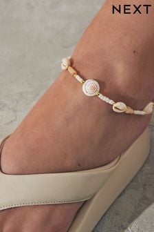 White Real Shell Anklet (410187) | AED34