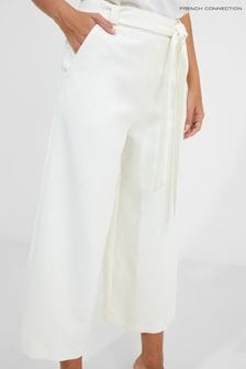 French Connection Lux White Culotte Trousers (410618) | €61