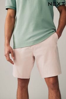 Roz deschis - Croi drept - Pantaloni scurți elastici cu Pantaloni chino (411476) | 126 LEI
