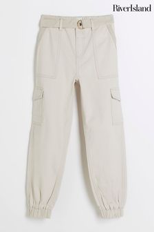 River Island Girls Self Belted Cargo Trousers