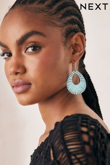 Blue Wrapped Earrings Made With Recycled Zinc and Brass (411713) | SGD 18