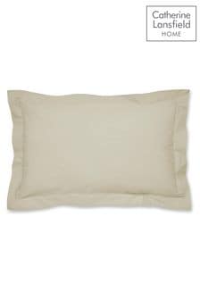 Catherine Lansfield Set of 2 Cream Percale Pillowcases (412291) | AED89