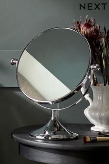 Chrome Harlow 3x Magnification Round Dressing Table Mirror (412628) | $71