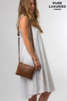 Pure Luxuries London Nessa Nappa Leather Cross-Body Bag (412971) | $108