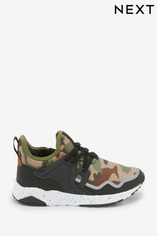 Green Camo Elastic Lace Trainers (413115) | €35 - €46