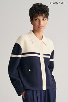 GANT Blue Colourblock Knitted Jacket (413491) | €325