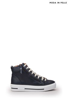 Moda in Pelle Annaken High Top Chunky Sole Lace up White Trainers (413819) | €199
