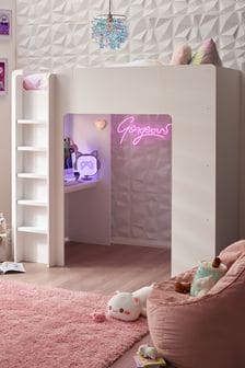 White Kids High Sleeper Cabin Bed Frame (413945) | €925