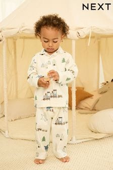 Creme Winter - Pyjama mit Knopfleiste (9 Monate bis 8 Jahre) (414557) | 14 € - 18 €