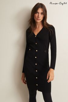 Phase Eight Black Knitted Kinza Mini Dress (414576) | 84 €