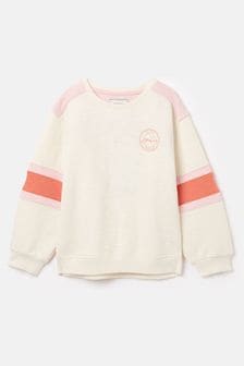 Joules Cara Cream Colourblock Crewneck Sweatshirt (414697) | $43 - $48