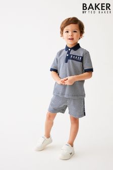Baker by Ted Baker Textured Polo Shirt and Short Set (414793) | TRY 1.292 - TRY 1.462
