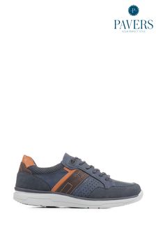 Pavers Blue Lace-Up Wide Fit Trainers (414865) | €61