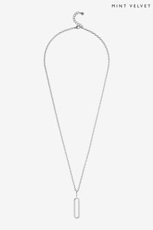 Mint Velvet Silver Tone Oval Necklace (414983) | 22 €
