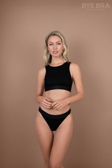 Noir - Haut de soutien-gorge côtelé Raccourci Bye (415032) | €41