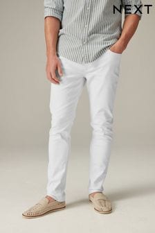 White - Skinny Fit - Essential Stretch Jeans (415670) | kr330