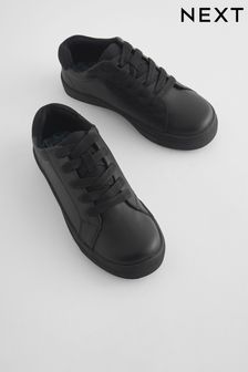 Black Wide Fit (G) Lace Up School Shoes (415831) | $34 - $49