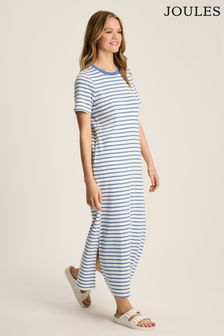 Joules Cleo Blue/White Striped Midi Dress (416330) | 247 QAR